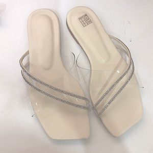 Nude Rhinestone Sandal